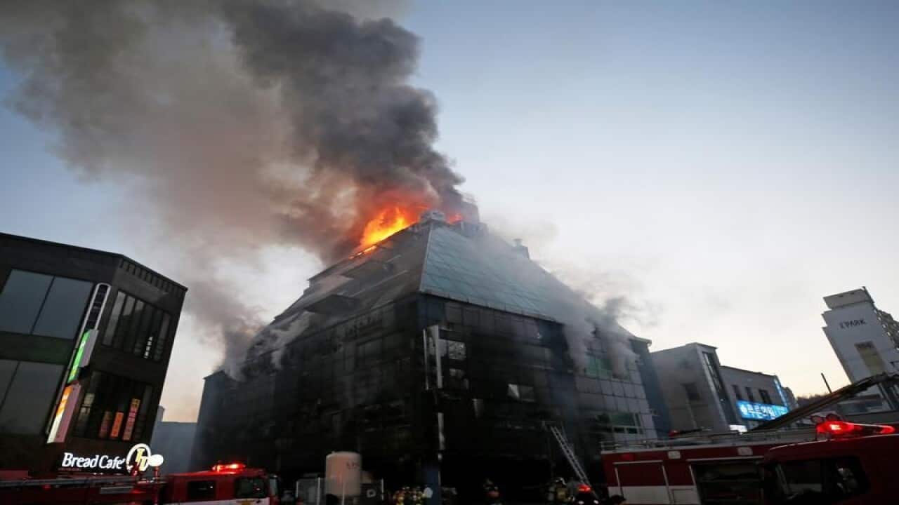 A vicious fire in South Korea has left nearly 30 people dead.