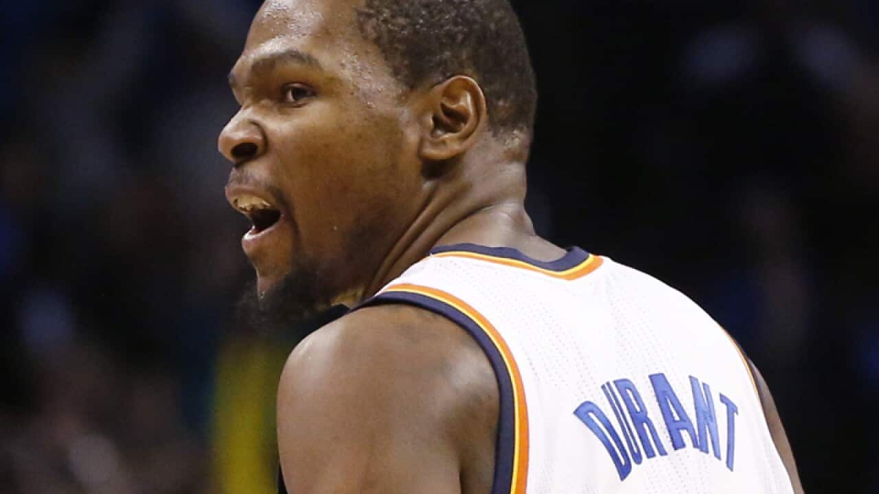 Oklahoma City NBA star Kevin Durant