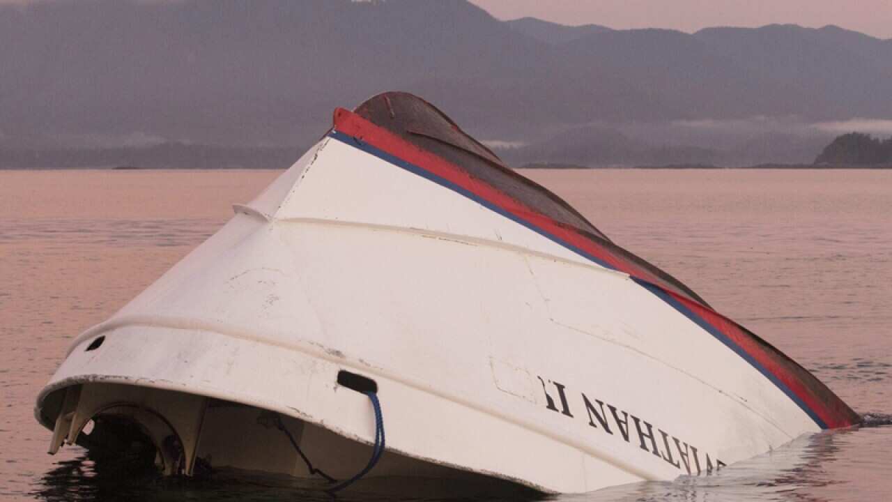 The Leviathan II whale watching boat near Vargas Island