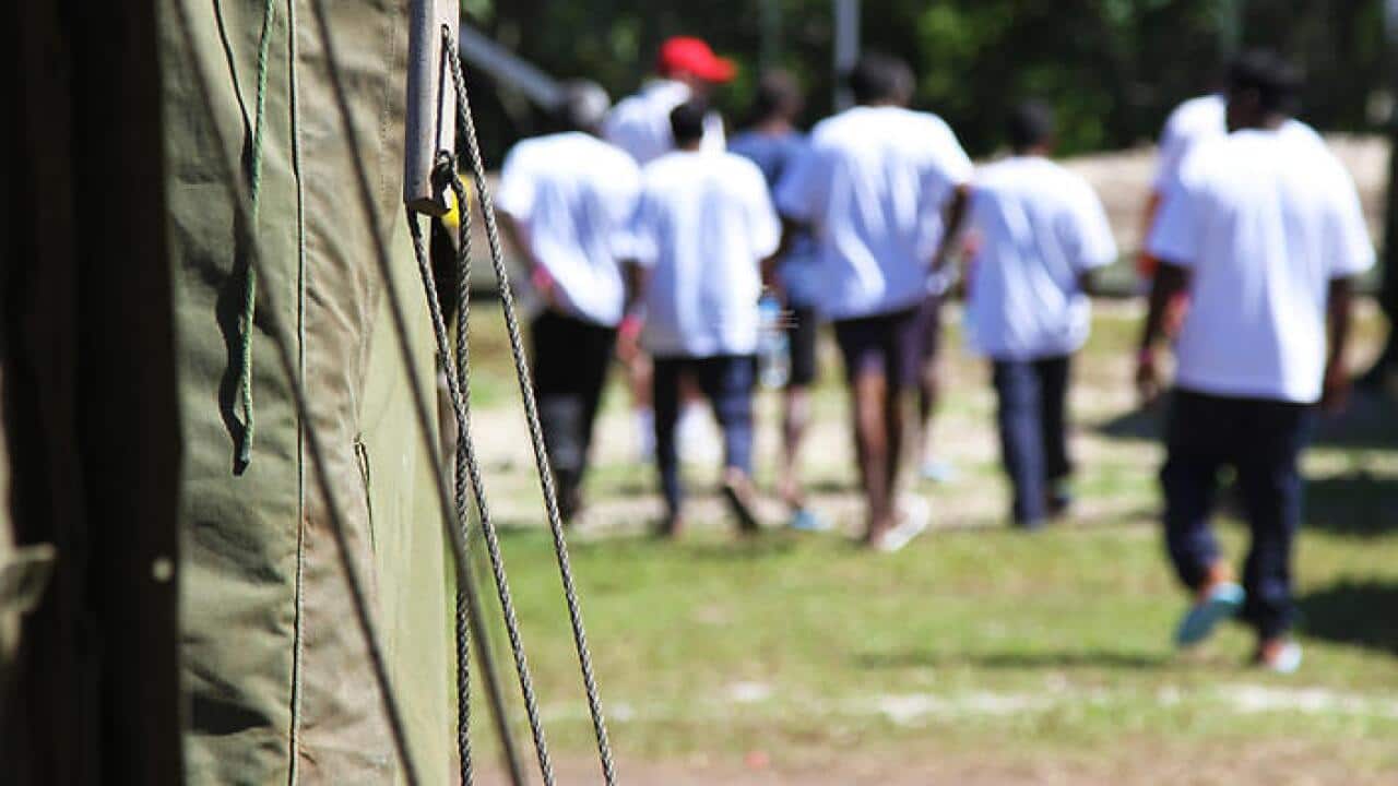**STOCK** Supplied image of tent accommodation at the federal government's offshore detention centre in Nauru, Friday, Sept. 14, 2012. (AAP Image/Department of Immigration) NO ARCHIVING, EDITORIAL USE ONLY