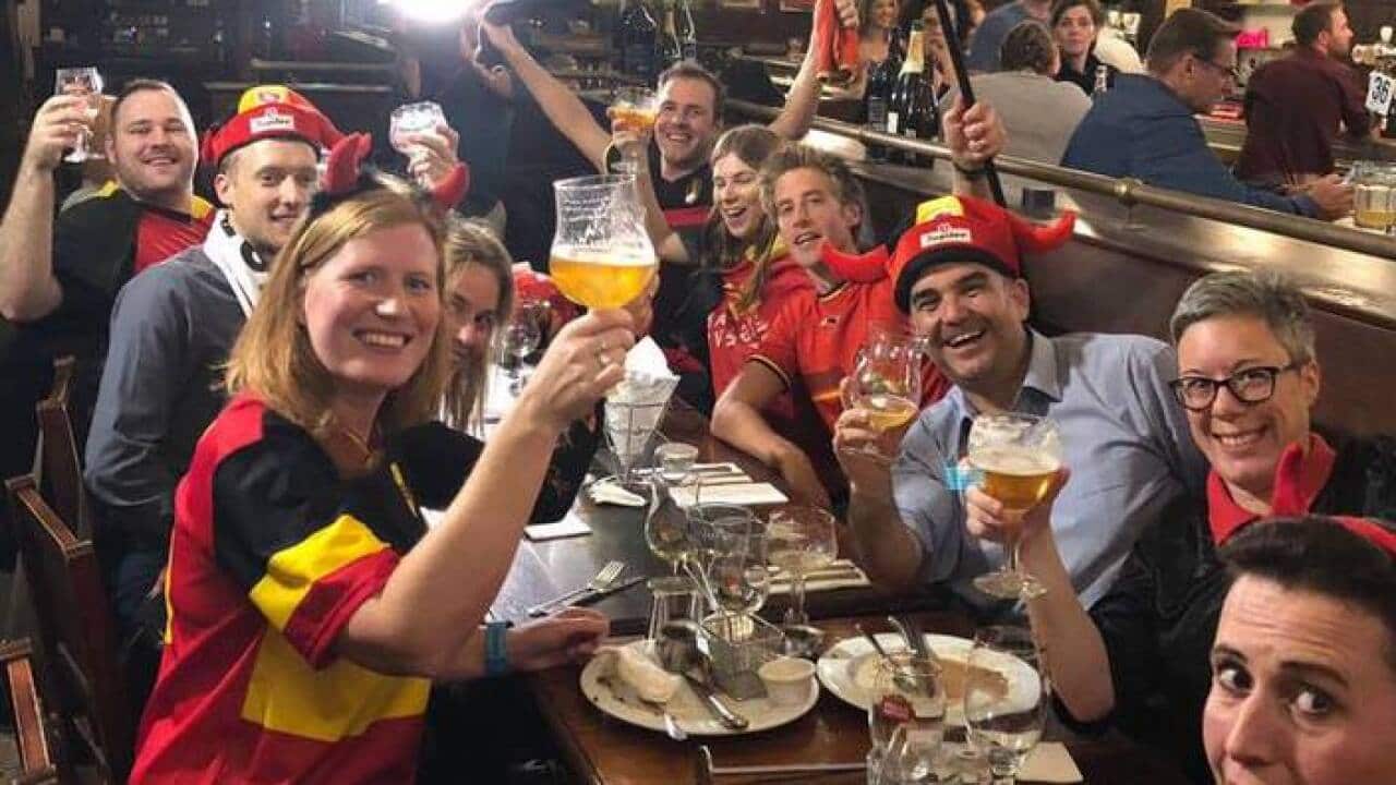 Members of Australian Belgian community ... ready to celebrate