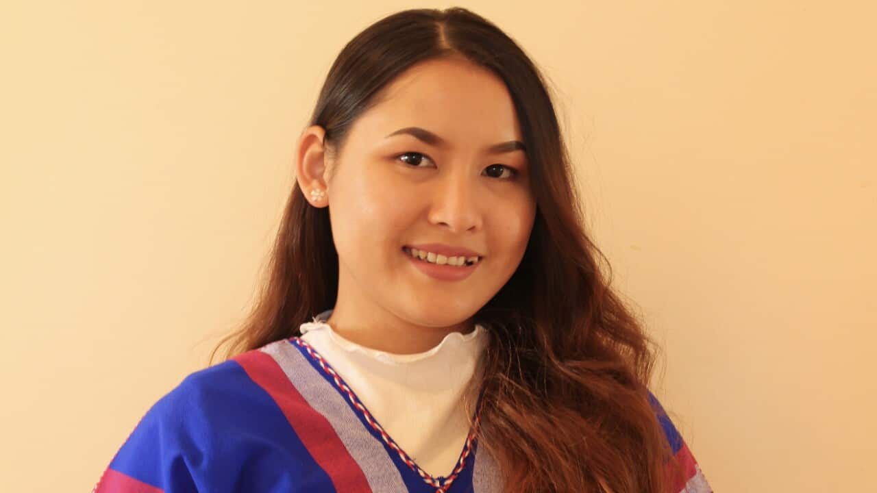 Karen refugee,Te Ka Myee Paw, a student against racism