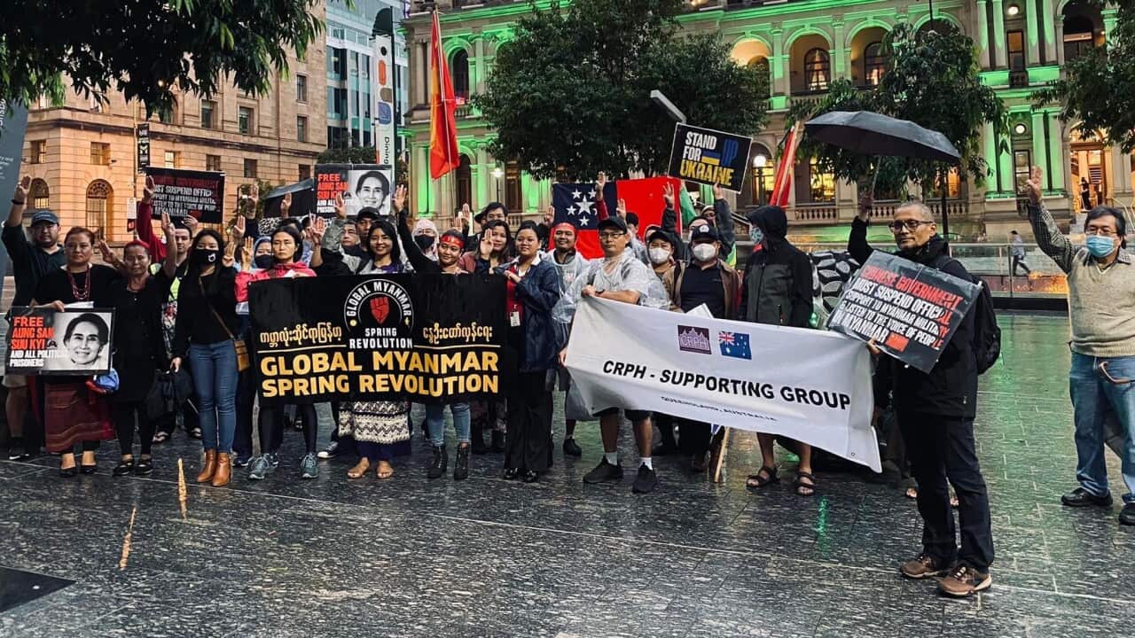 Photo by Protest Against Myanmar Military Coup-Brisbane