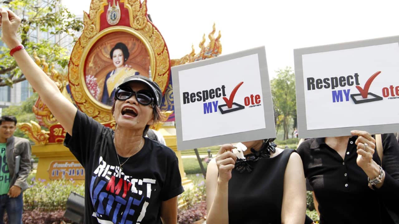 Pro-democracy supporter is Thailand.
