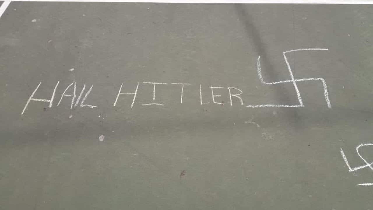 Swastikas found in a New York City school.