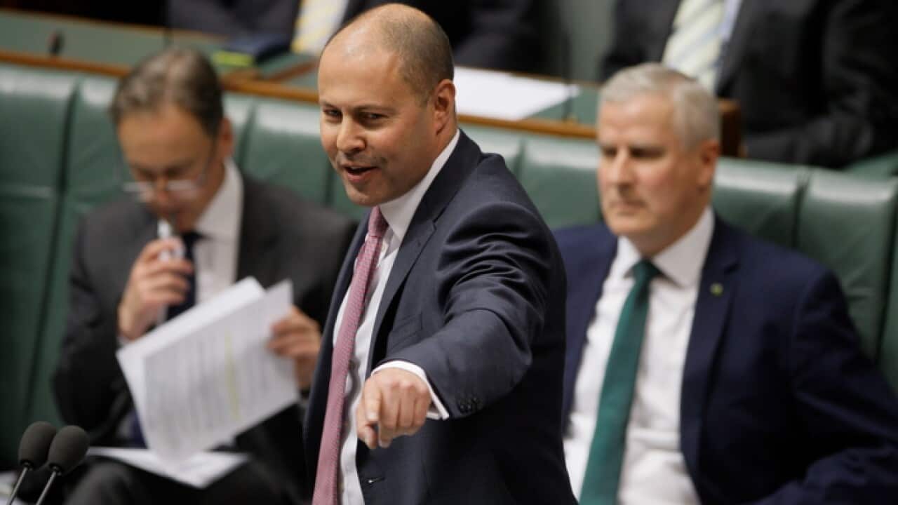 A happy Treasurer, Josh Frydenberg