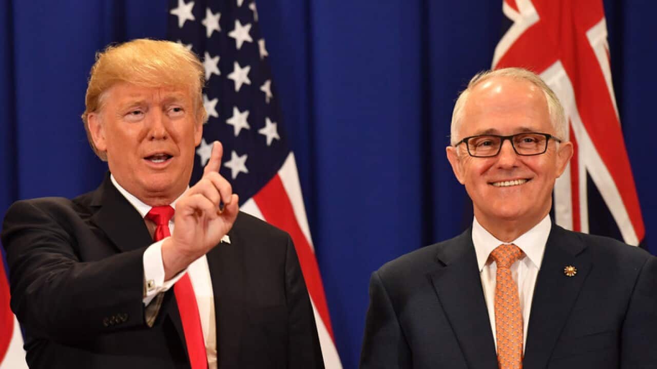 United States President Donald Trump and Australian Prime Minister Malcolm Turnbull.