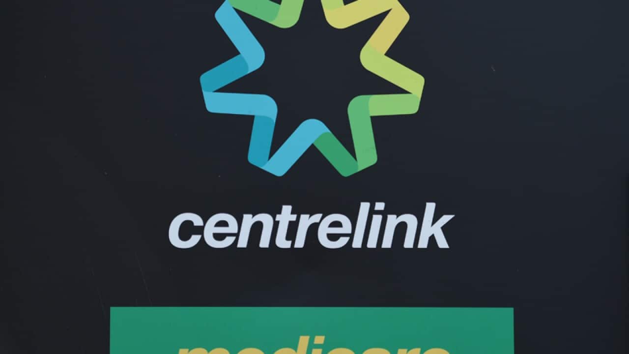 Centrelink and Medicare signs