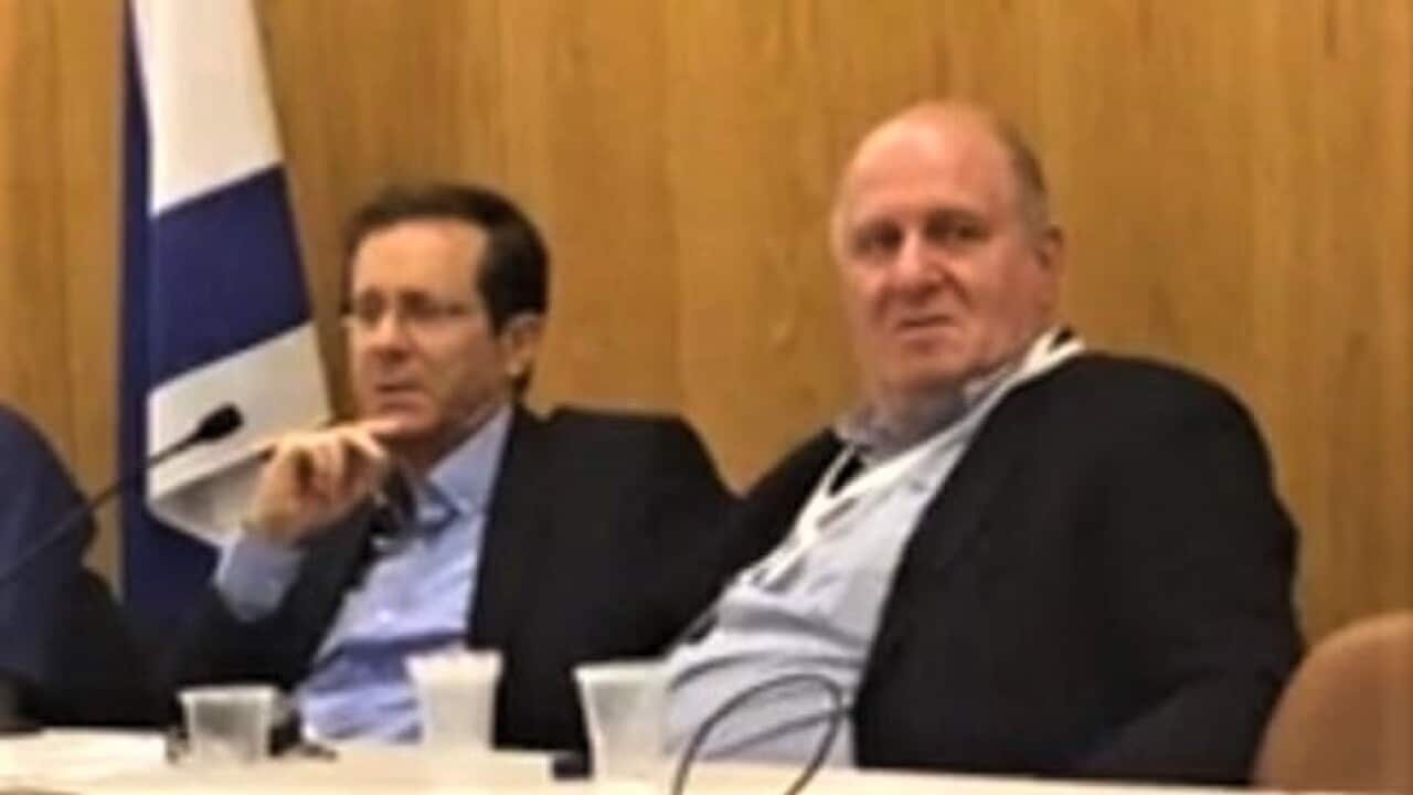 Isaac Herzog elected president with Eitan Drori OAM