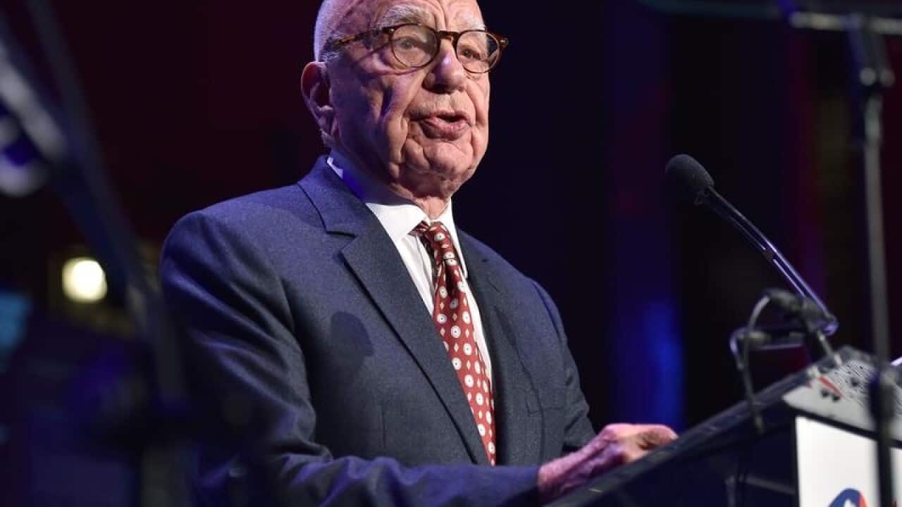 Rupert Murdoch addresses the American Australian Association.
