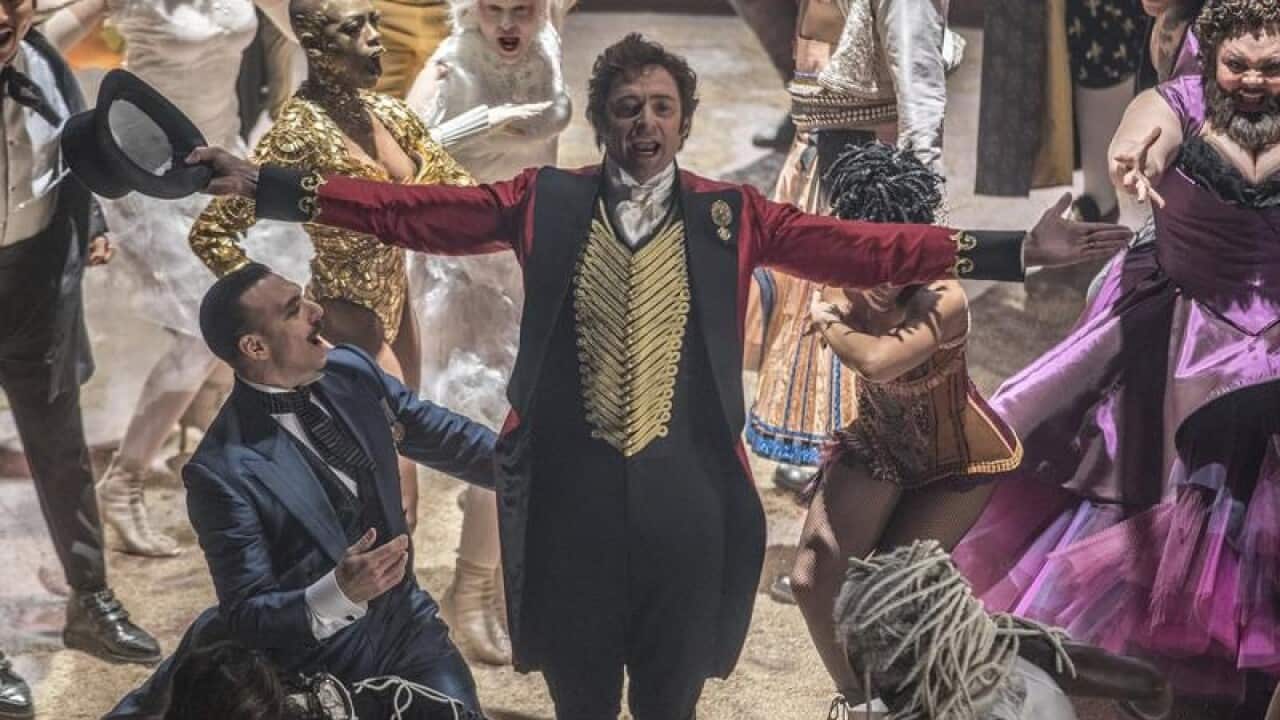 Hugh Jackman in a scene from The Greatest Showman.