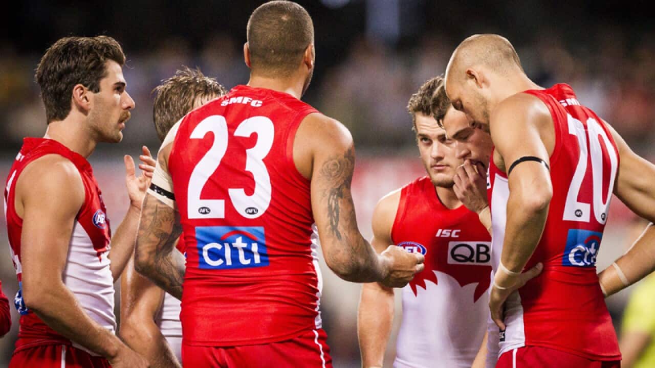 Lance Franklin of the Sydney Swans