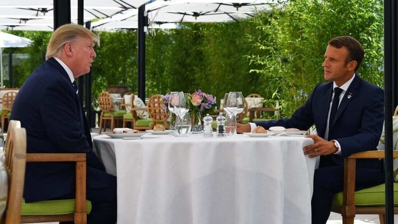 macron / Trump over Lunch