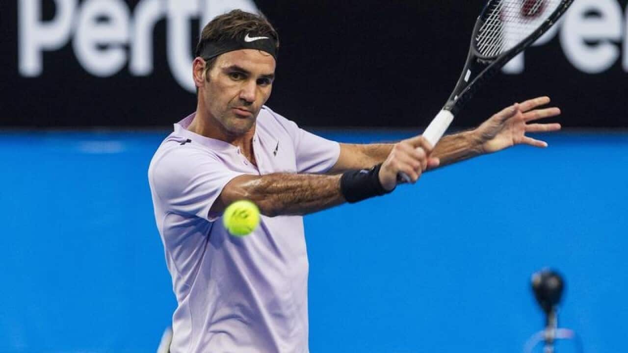 Roger Federer of Switzerland in action