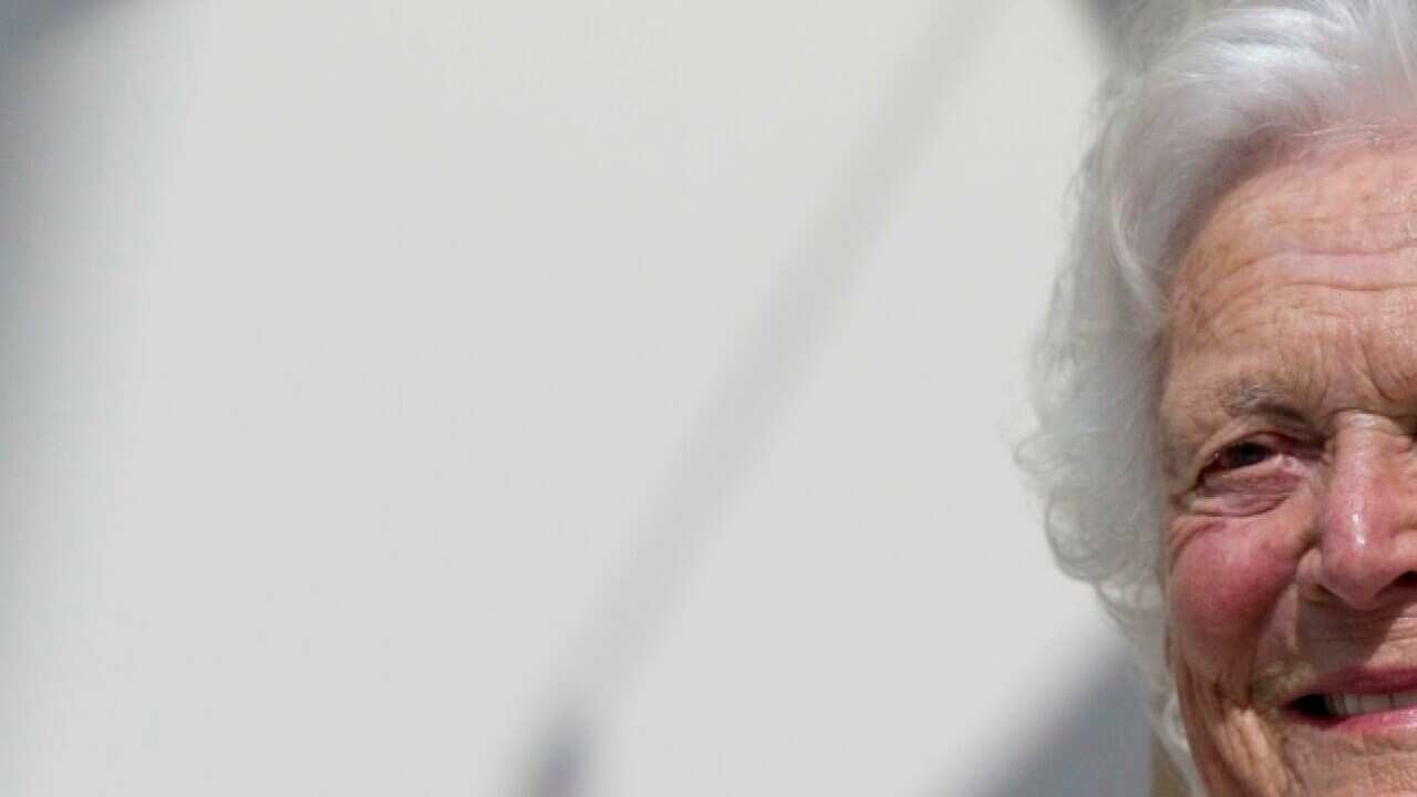 File photo former First Lady Barbara Bush