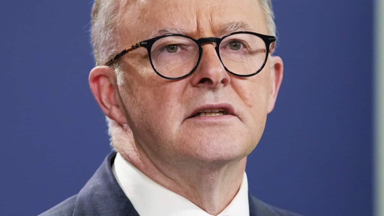 A man speaking.