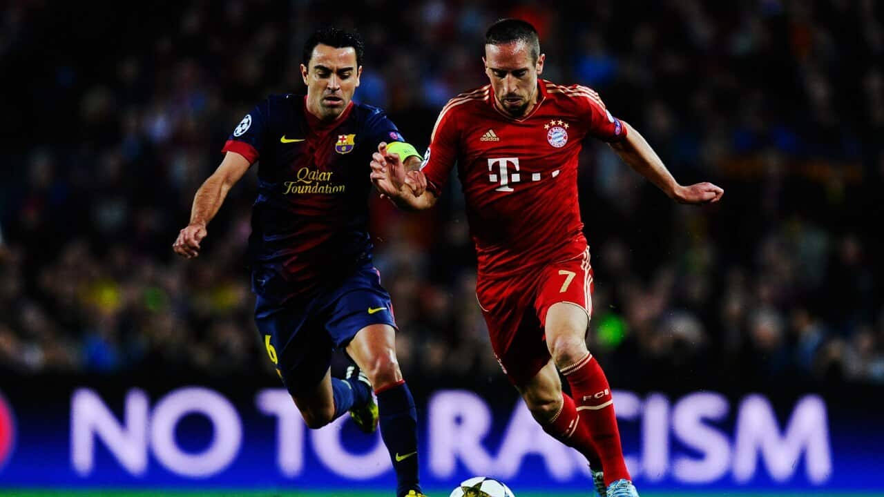 Xavi, Ribery