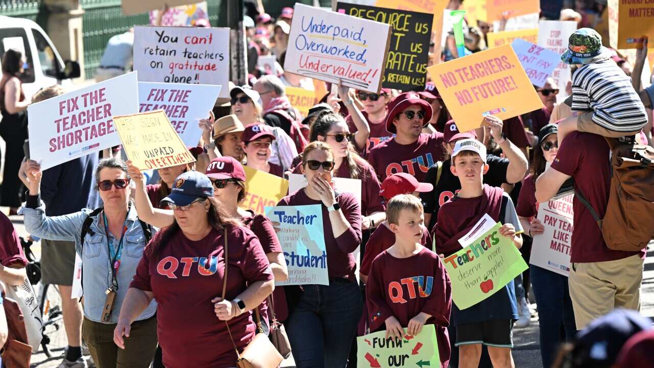 QUEENSLAND TEACHERS STRIKE