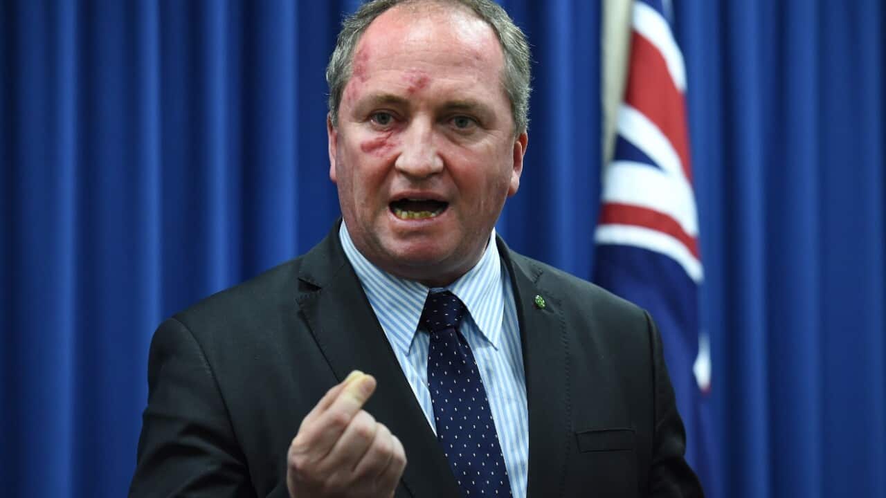 SBS News: 'I don't think I will': Joyce refuses to reveal cost benefit analysis of moving agency to electorate