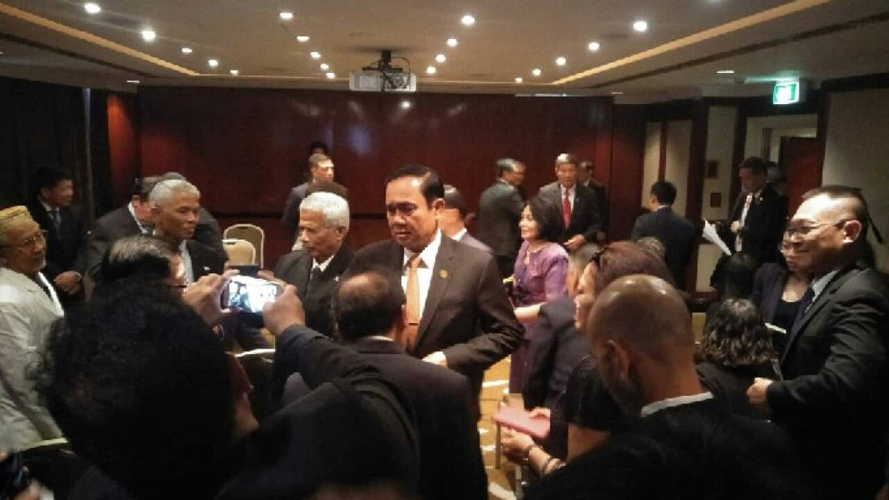 Gen.Prayut Chan-ocha's meeting with Thai community representatives in Sydney.