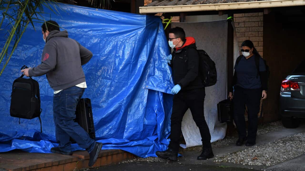 NSW Police raid a home in Greenacre in Sydney, Tuesday, June 2, 2019 (AAP Image/Joel Carrett)