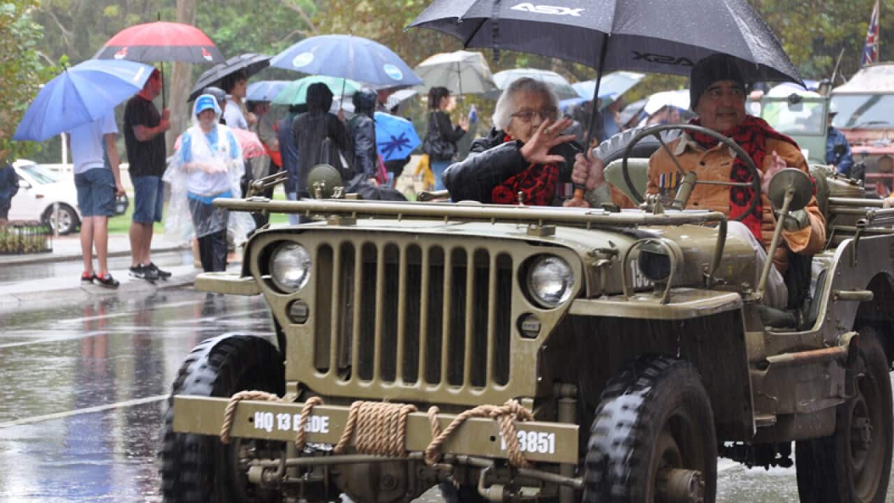 the Anzac Day parade in Perth