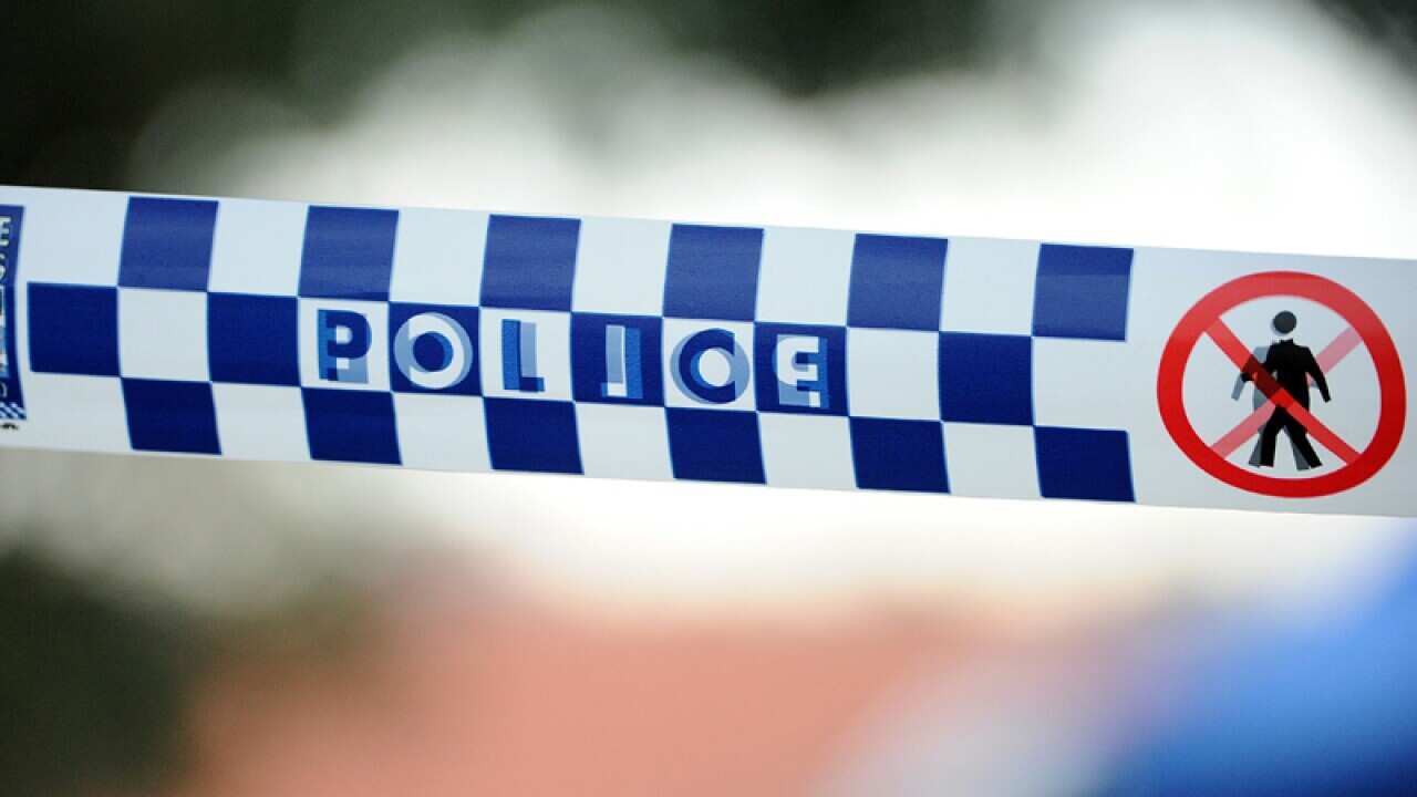 Police tape outside a home