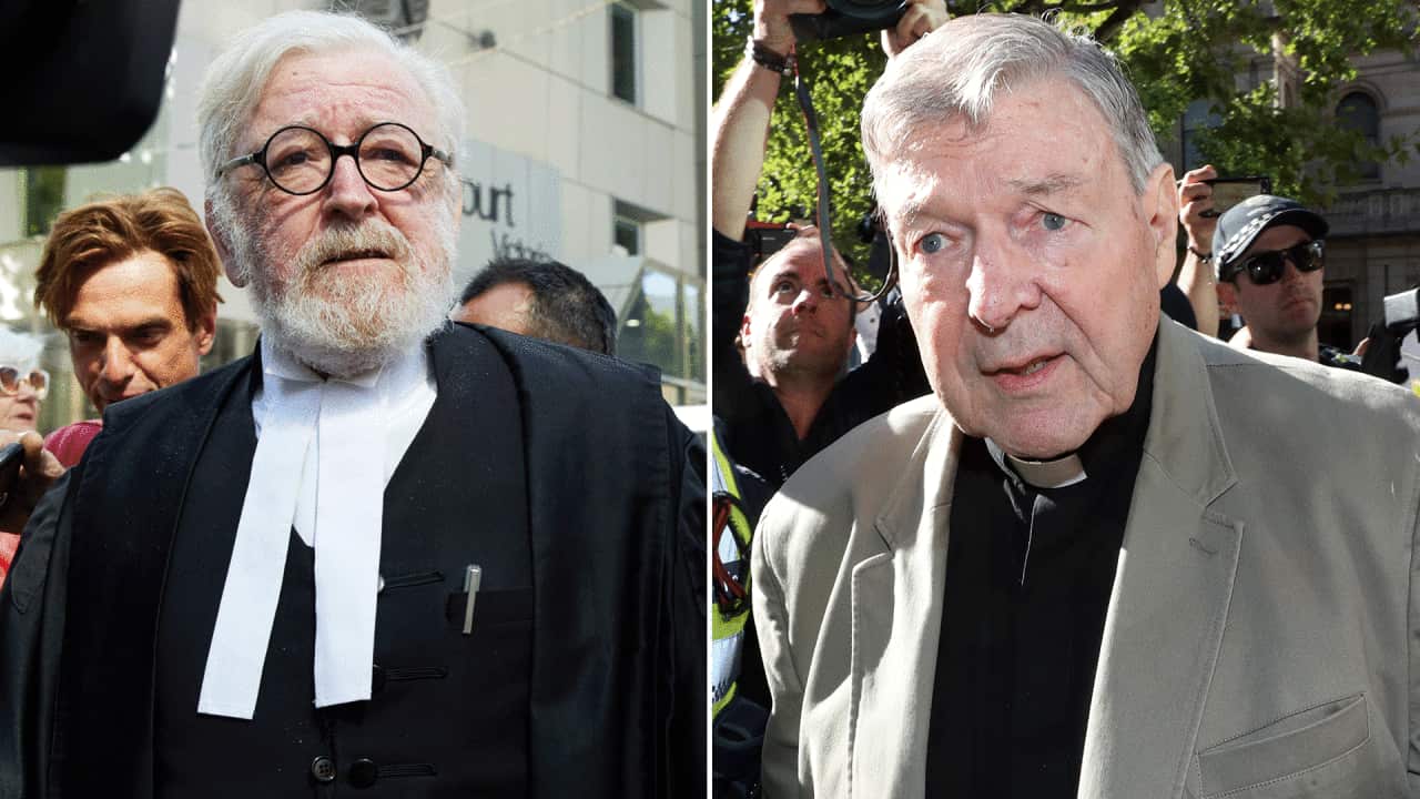 Pell and his barrister.