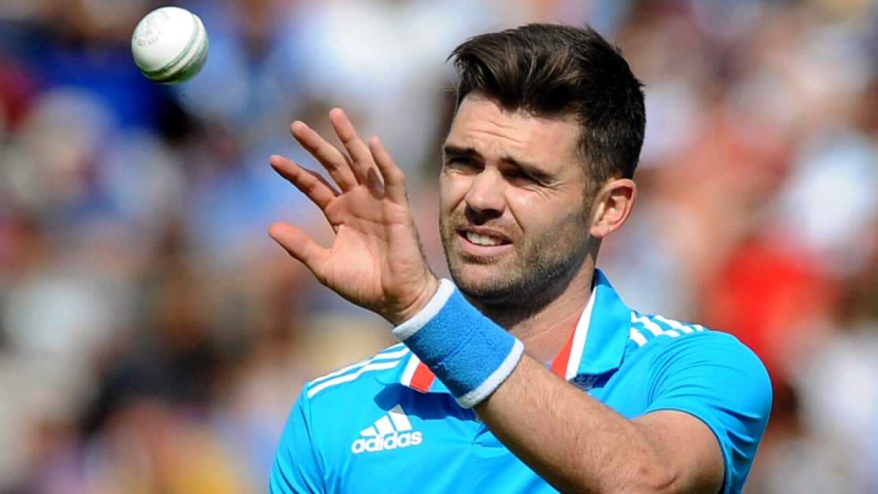 England's James Anderson