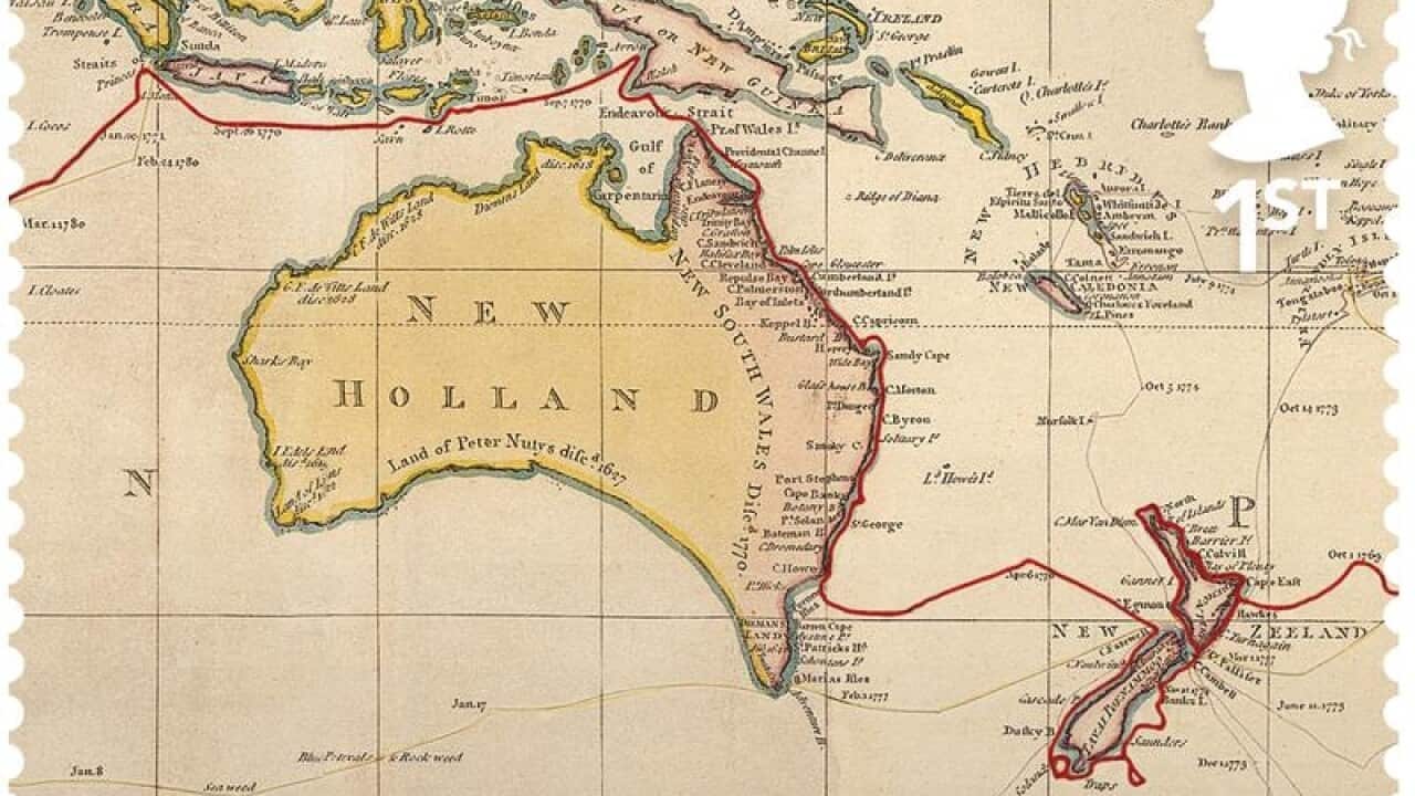 Captain Cook 250 year memorial stamps