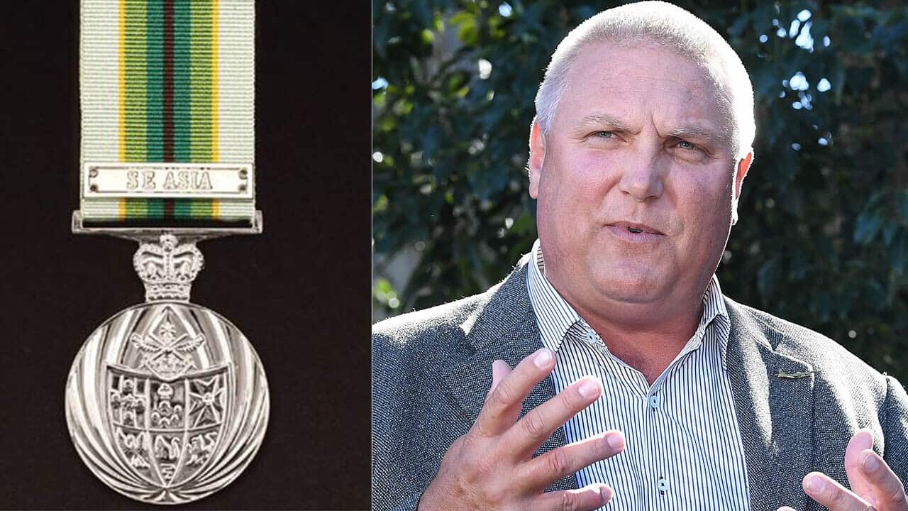 Liberal National Party candidate Trevor Ruthenberg is in hot water over his claims to an ADF medal.