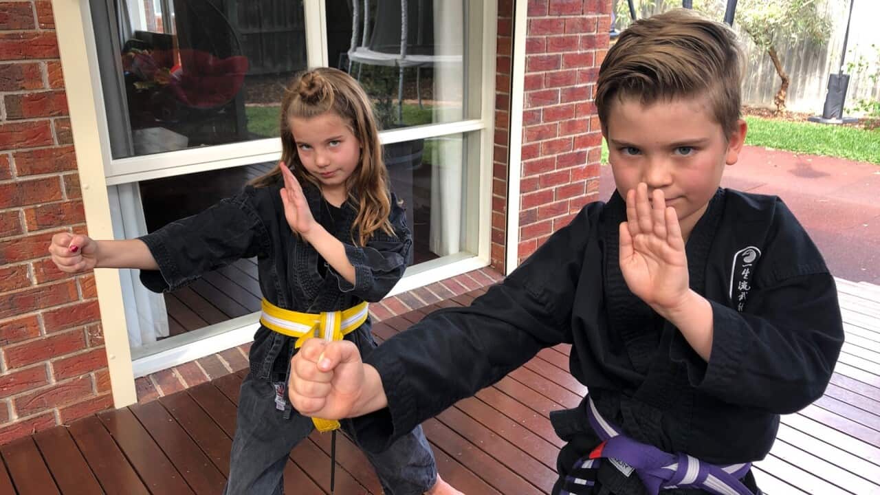 Owen and Phoebe Martial Journey students