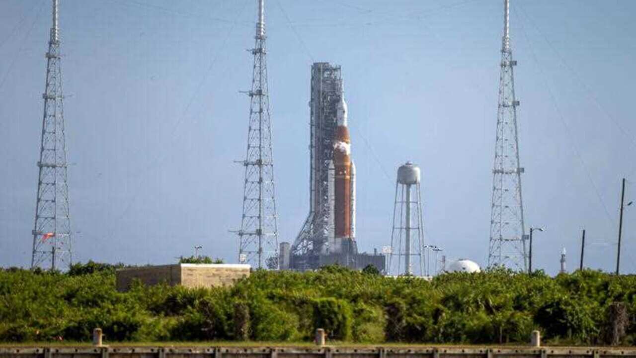 The SLS rocket with Orion capsule is part of the Artemis 1 mission (AAP).jpg