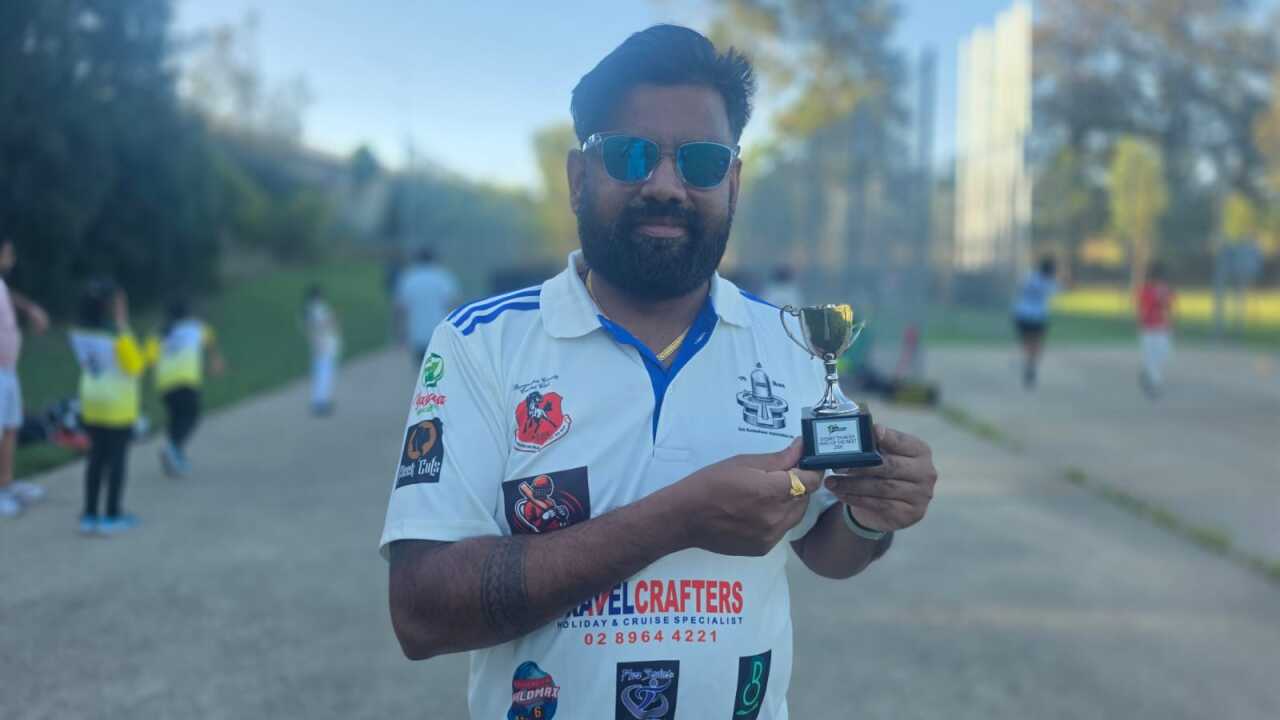 Nikhil Patel has been awarded the “Hero of the West” award by Big Bash League team Sydney Thunder.