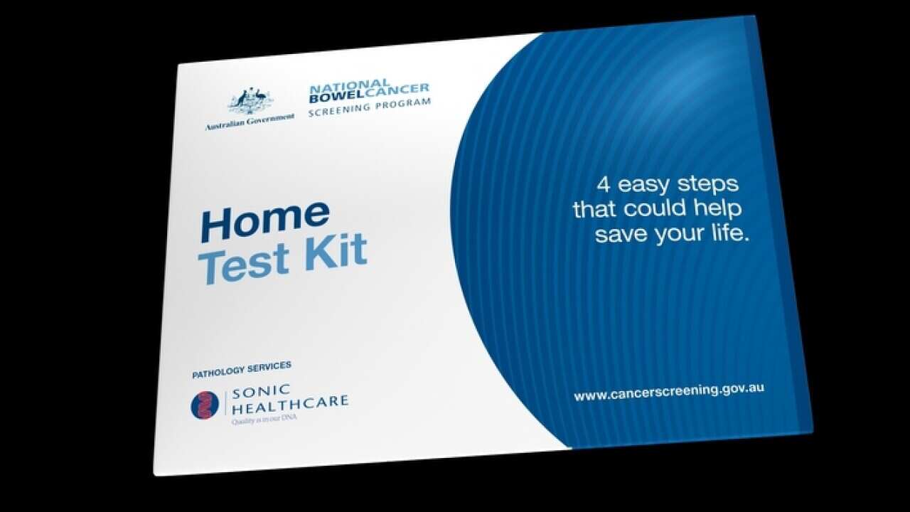 A home test kit designed to detect bowel cancer