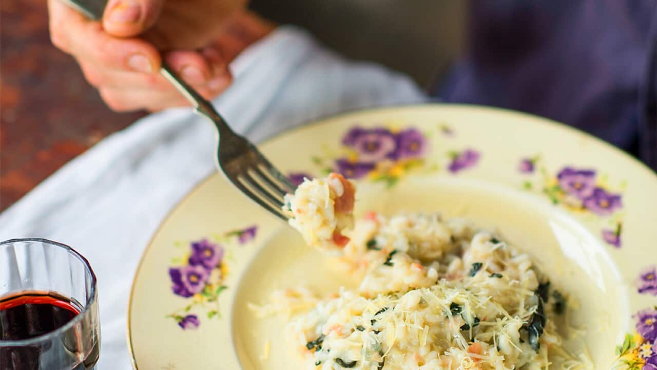 Pancetta and cavolo nero risotto
