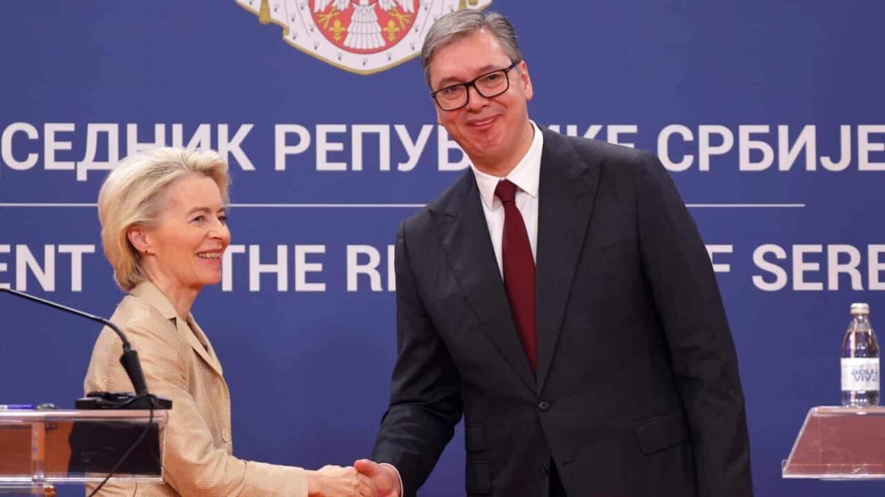 European Commission President Ursula von der Leyen visits Serbia