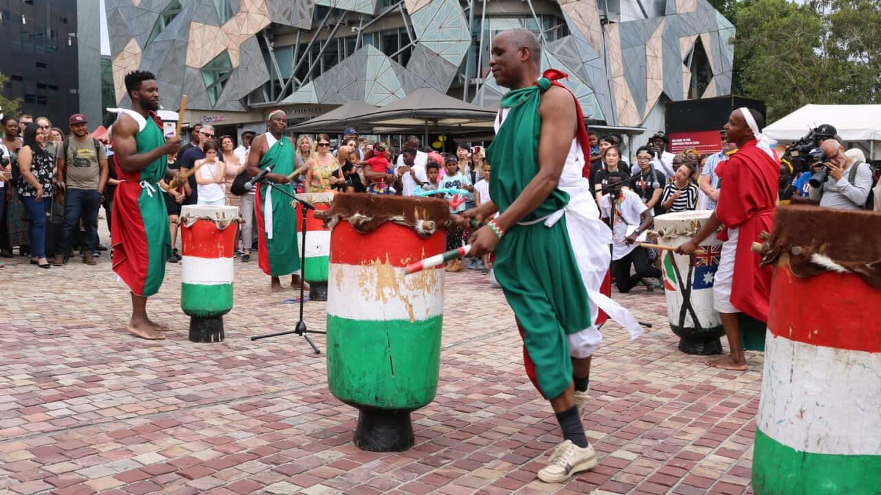 Burundian drums at the African Music & Cultural Festival