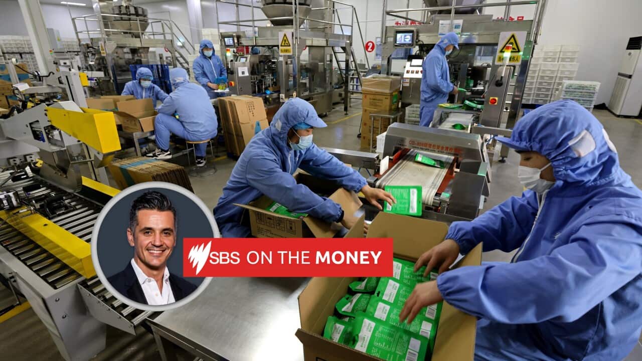 Workers at a packing factory in Zaozhuang city, East China's Shandong province.
