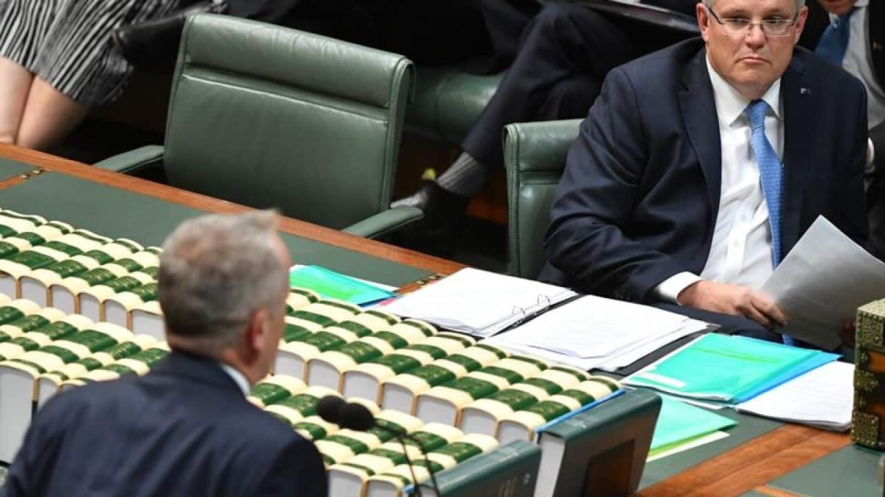 Labor leader Bill Shorten Prime Minister Scott Morrison.