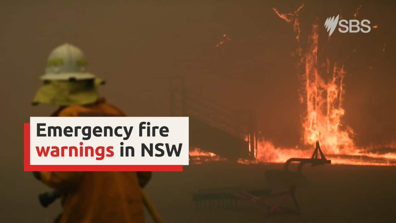 RFS crews have been fighting to save properties along the Old Hume Highway.