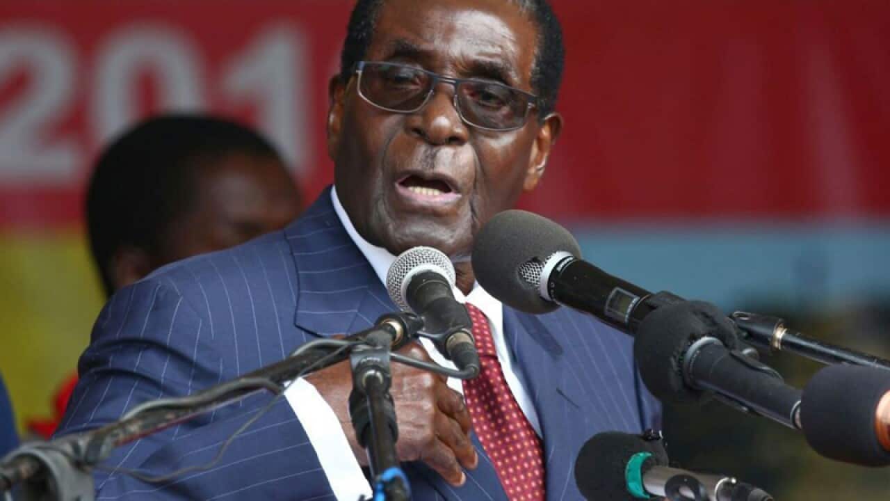 Zimbabwe president Robert Mugabe.