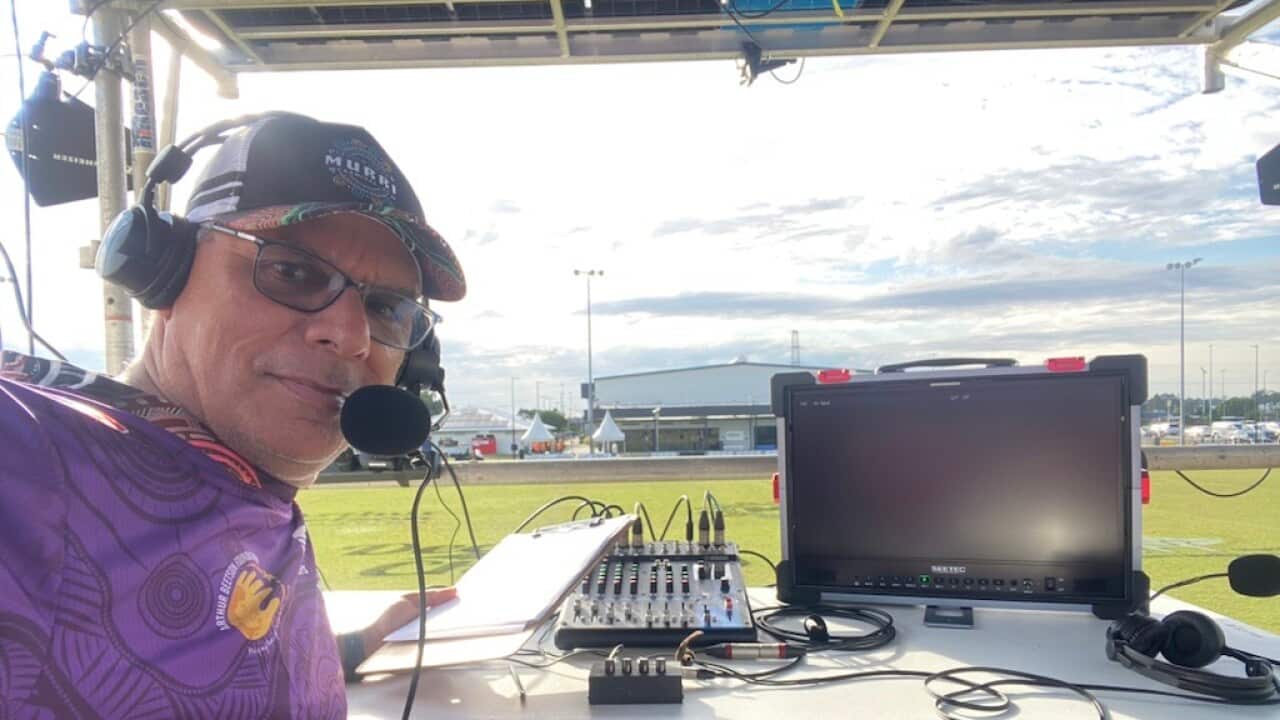 Dr Donald Johannessen covering 2025 Murri Carnival in Brisbane