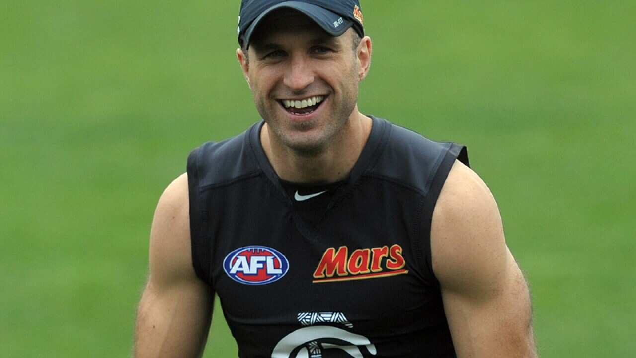 Chris Judd during training.