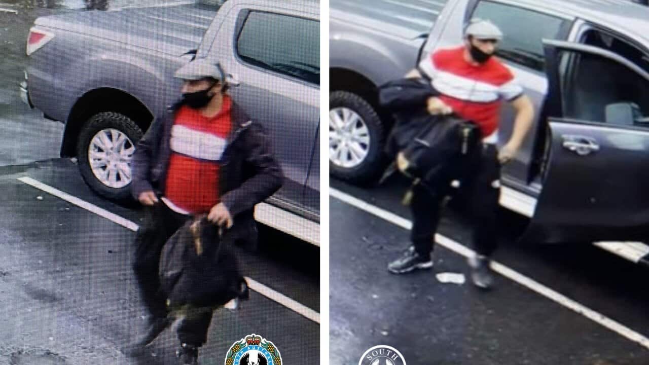 Police have released images of the man believed to have stolen a car with a four month old child in the rear from Klemzig.