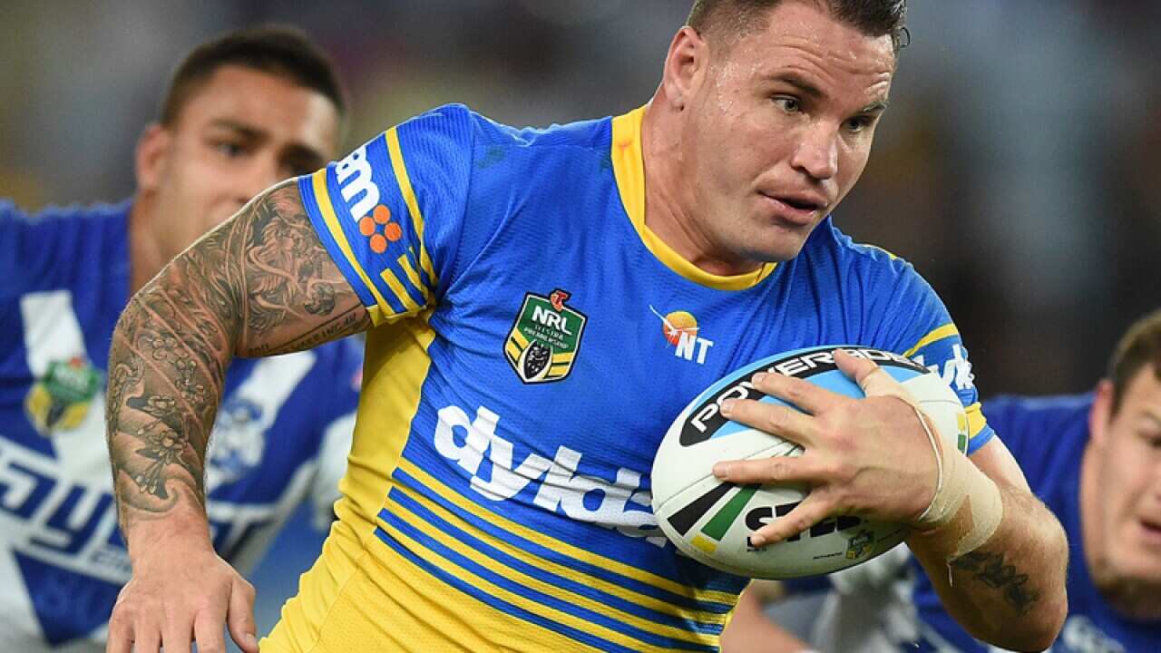 Injured Parramatta forward Anthony Watmough