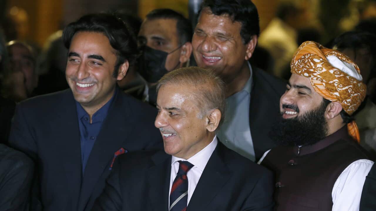 Pakistan, Thursday, April 7, 2022. Pakistans Supreme Court on Thursday blocked Prime Minister Imran Khans bid to stay in power, ruling that his move to dissolve Parliament and call early elections was illegal. That set the stage for a no-confidence vote