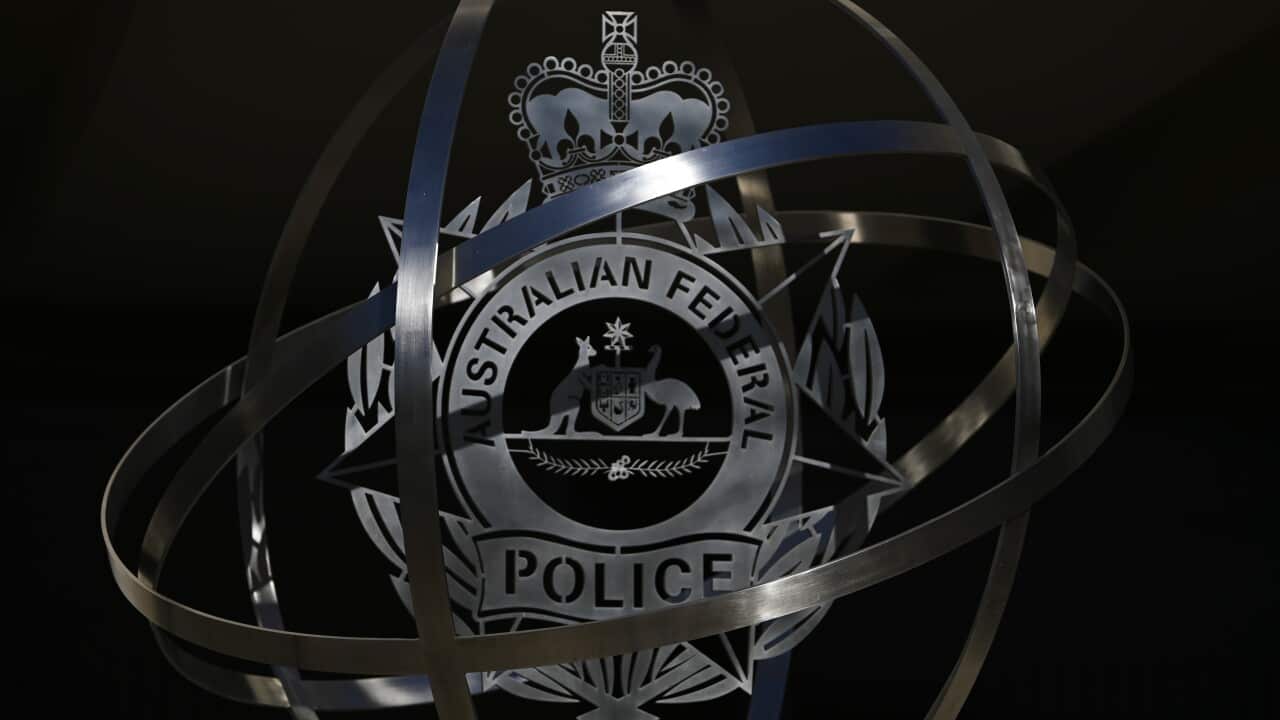 Australian Federal Police badge.