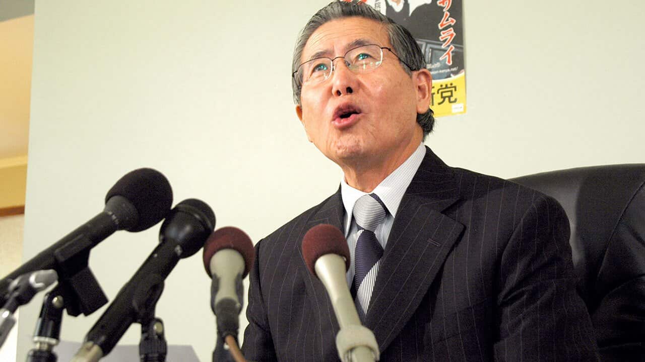 Former Peru President Alberto Fujimori.