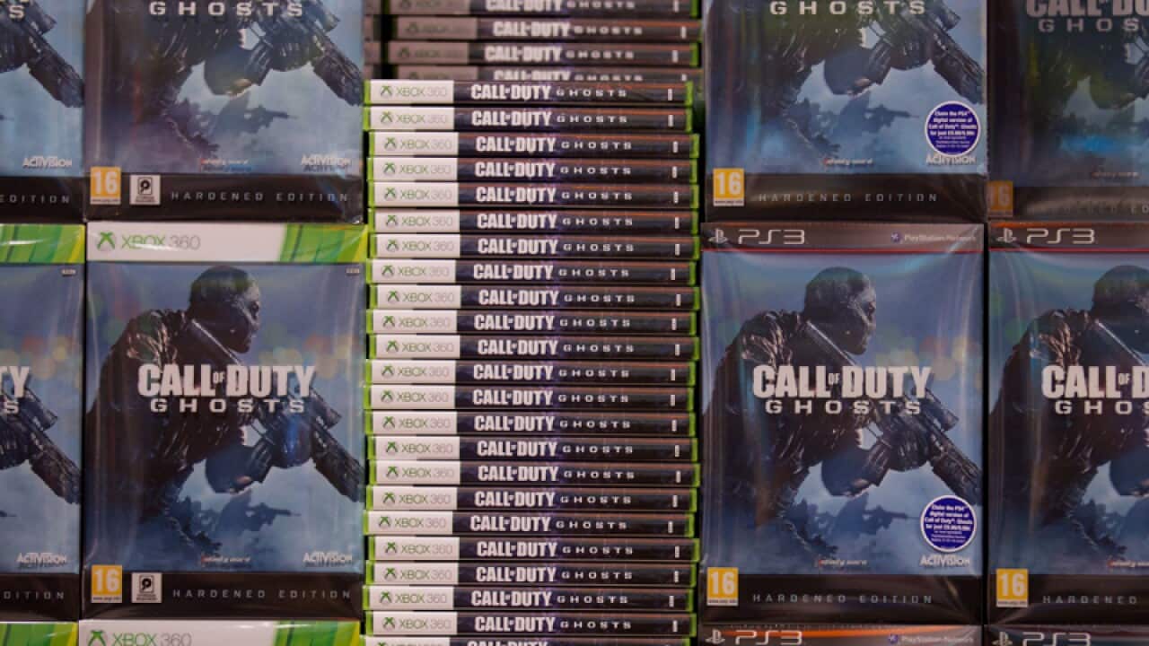 Copies of the video game Call Of Duty: Ghosts